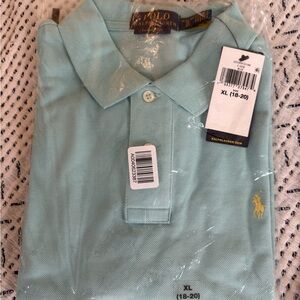 Ralph Lauren Men's Aqua Polo Shirt